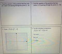 solved 1 find the equation of the
