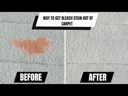 how to remove bleach stains from carpet