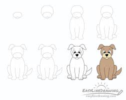 #drawsocutedogs learn #howtodraw a cute labrador or golden retriever puppy dog easy, step by step drawing tutorial. How To Draw A Dog Step By Step Easylinedrawing