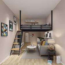 steel legless ceiling mounted loft bed
