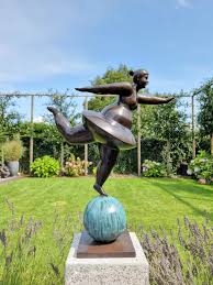 Contemporary Bronze Artwork Garden Art