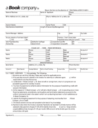 Fillable Online Return This Form To The Attention Of Bulk Sales