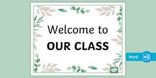 Welcome to Our Class | Kindergarten Resource | Twinkl USA