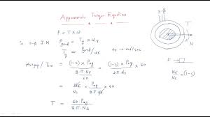 torque equation 3 phase induction