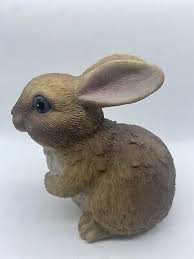 Bunny Rabbit Brown Figurine Statue