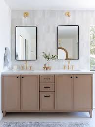 White Oak Bathroom Vanity With Slim