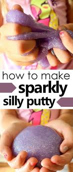 how to make glitter silly putty