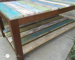 Glass Top Coffee Table With A Pallet