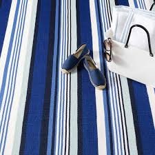 dash and albert rug sunny stripe blue