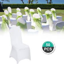 Vevor 50pcs Chair Covers White Stretch