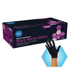 Medpride Black Nitrile Exam Gloves