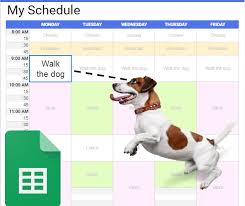 free schedule maker use my google