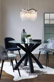 Glass Round 4 Seater Dining Table