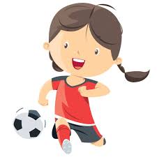 Little Girl Playing Soccer Stock Illustration - Download Image Now - Soccer,  Girls, Child - iStock