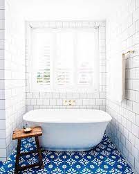 gorgeous bathrooms with patterned tile