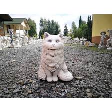 Concrete Figurine Persian Kitten