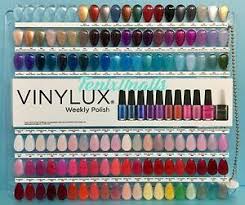 Details About Cnd Vinylux Salon Nail Tip Color Chart Palette 114 Display Colors New Limited Ed