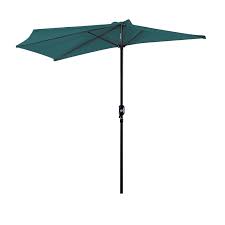 Half Round Umbrella Parasol Green