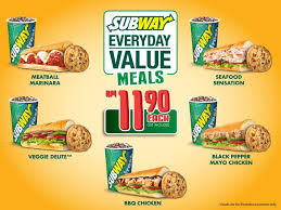 Here you find subway sub of the day 2020. Subway Everyday Value Meal 6 Inch Sub 16oz Soft Drink Cookie Rm11 90 Until 31 October 2017 Harga Runtuh Durian Runtuh