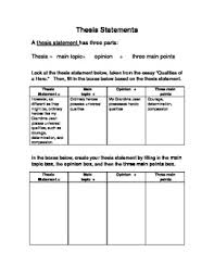 Practice Writing a Thesis Statement SlidePlayer
