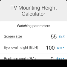 As the name suggests, wall mounting is attaching your tv directly to a wall. Tv Mounting Height Calculator