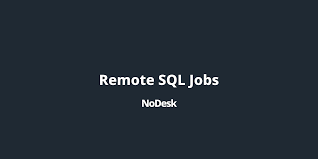remote sql jobs nodesk