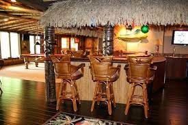 Island Style Tiki Man Cave Home Bar