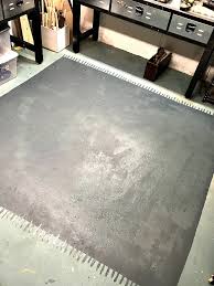 How To Paint An Area Rug In The Basement