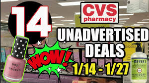 14 cvs unadvertised deals 1 14 1 27