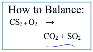 how to balance cs2 o2 co2 so2