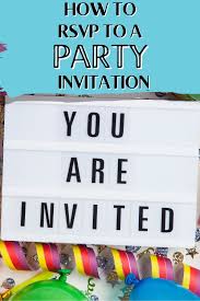 rsvp to a birthday party invitation