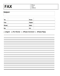 Sample Fax Cover Sheet Template       Free Documents Download in    