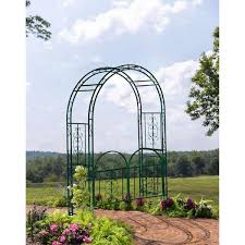 Iron Garden Arbor With Gate