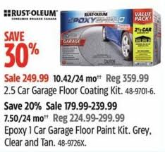 2 5 car garage floor coating kit offer