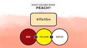 what colors make peach how to make