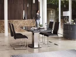 Dining Table Faux Leather Dining Chairs