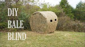 how to build a diy hay bale blind you