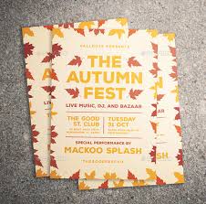 30 Premium And Free Fall Festival And Party Flyer Designs