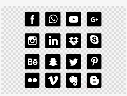 Download White Social Media Icons Transparent Background