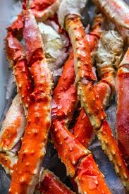 Garlicky crab legs with corn on the cob. One Ocean Seafood Alaskan King Crab Legs 1 Lb