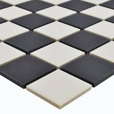 victorian black white floor mosaic