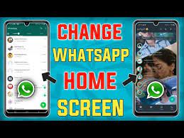 change whatsapp home screen wallpaper