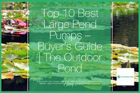 Top 10 Best Large Pond Pumps