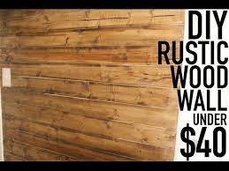 Diy Rustic Wood Wall Under 40