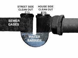 sewer gas smells from a plumbing