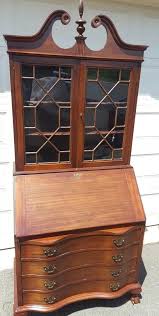They are attractive, they have an air of vintage appeal, and and adding a hutch to a secretary desk takes the efficiency to a new level. Vintage Mahogany Maddox Table Company Of Jamestown Ny Secretary Desk 1940s 1870742495
