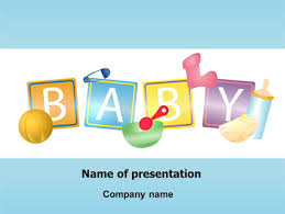 Baby Theme Powerpoint Template Backgrounds 07094