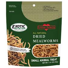 exotic nutrition dried mealworms treat
