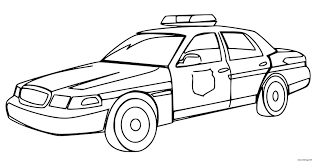 Comment dessiner une voiture de police en service. Coloriage Voiture De Police De New York Usa Dessin Voiture De Police A Imprimer