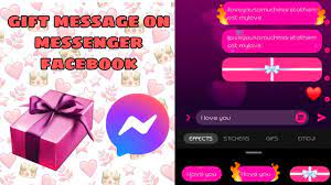send gift message on facebook messenger